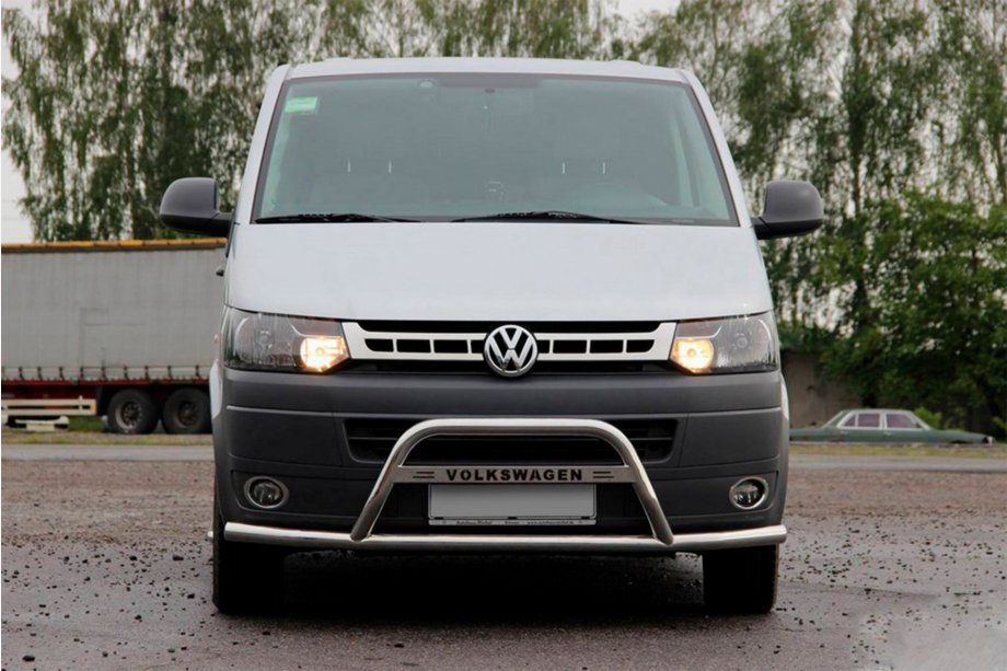 Volkswagen T5 2010–2015 Predný ochranný rám WT007ST (nerez) Image