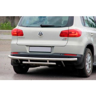 Zadný ochranný rám AK002-2 (nerez) Volkswagen Tiguan 2007–2016 fotografia 2
