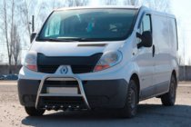 Opel Vivaro 2001–2015 Predný ochranný rám QT-Spec (nerez) fotografia 3