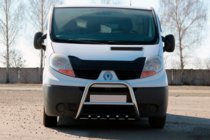 Opel Vivaro 2001–2015 Predný ochranný rám QT-Spec (nerez) fotografia 1