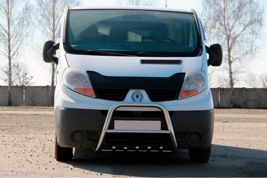 Opel Vivaro 2001–2015 Predný ochranný rám QT-Spec (nerez) Image