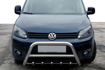 Volkswagen Caddy 2010–2015 Predný ochranný rám (kengurín) WT003 (Ø60 mm, nerez) 60 mm fotografia 1