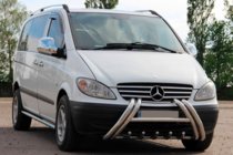 Mercedes Vito W639 2004–2014 Predný ochranný rám (bullbar) Kelebek WT011 (nerez) fotografia 1