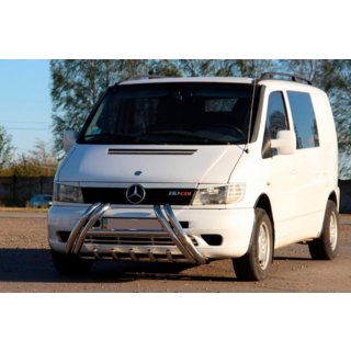 Predný ochranný rám (bullbar) Kelebek WT011 (nerez) Mercedes Vito W638 1996–2003 fotografia 1