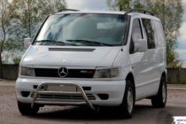 Mercedes Vito W638 1996–2003 Predný ochranný rám WT022 (nerez) fotografia 3