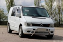 Mercedes Vito W638 1996–2003 Predný ochranný rám WT022 (nerez) fotografia 2