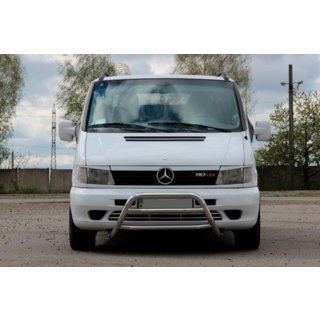 Predný ochranný rám WT022 (nerez) Mercedes Vito W638 1996–2003 fotografia 1