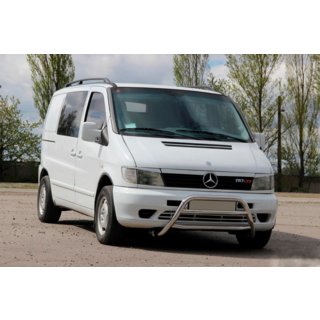 Predný ochranný rám WT022 (nerez) Mercedes Vito W638 1996–2003 fotografia 2