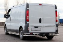 Renault Trafic 2001–2015 Zadný ochranný rám AK003-Plus-2 (nerez) fotografia 3