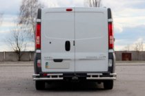 Renault Trafic 2001–2015 Zadný ochranný rám AK003-Plus-2 (nerez) fotografia 2