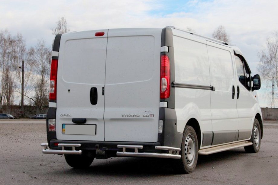Renault Trafic 2001–2015 Zadný ochranný rám AK003-Plus-2 (nerez) Image