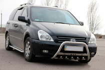 Kia Carnival 2002–2013 Predný ochranný rám WT004 (nerez) fotografia 3