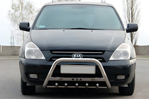 Kia Carnival 2002–2013 Predný ochranný rám WT004 (nerez) fotografia 1
