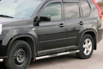 Nissan X-trail T31 2007–2014 Bočné rúrky BB002 (2 ks, nerez) fotografia 1