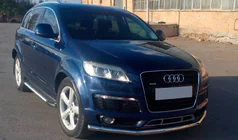 Audi Q7 2005–2015 Predný ochranný rám ST008 (nerez) fotografia 2