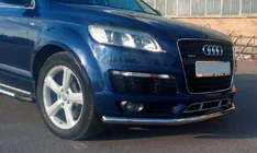 Audi Q7 2005–2015 Predný ochranný rám ST008 (nerez) fotografia 3