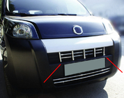 Fiat Fiorino/Qubo 2008–2024 Lišty na masku (13 dielov, nerez) fotografia 1