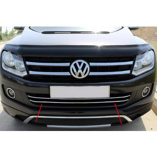 Ochranné lišty na predný nárazník (2 ks, nerez) Volkswagen Amarok 2010–2022 fotografia 1