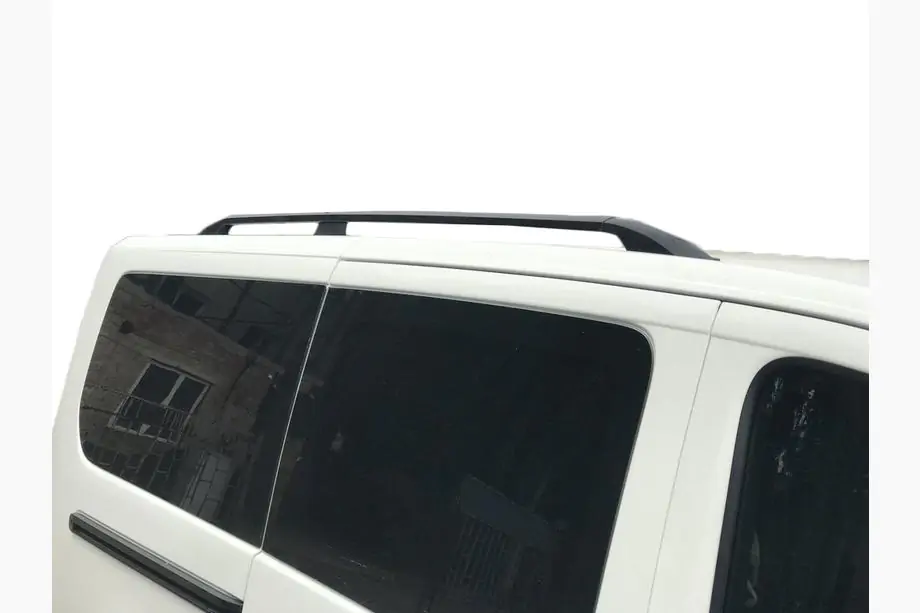 Fiat Scudo 2007–2015 Strešné lyžiny, čierne Dlhý rázvor, kovové nohy Fotografia 1