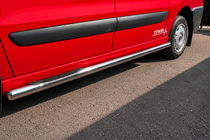 Fiat Scudo 2007–2015 Bočné prahové rúrky BB002 (2 ks, nerez) 60 mm, krátky rázvor fotografia 5