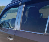 Volkswagen Amarok 2010–2022 Ozdobné lišty okien (4 pásy, nerez) Carmos - turecká oceľ fotografia 5
