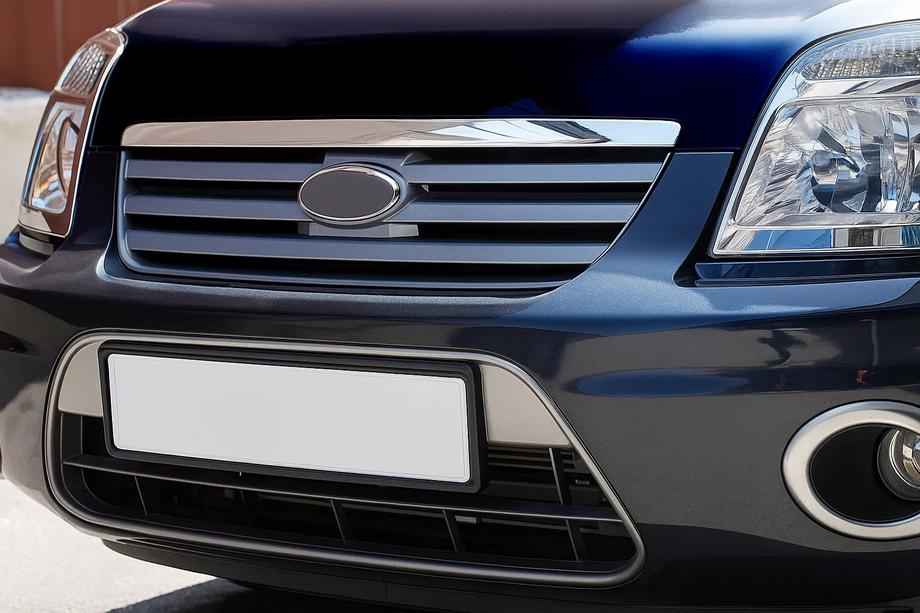 Ford Connect 2010–2013 Chrómová lišta na hranu kapoty Chrómovaný plast Image