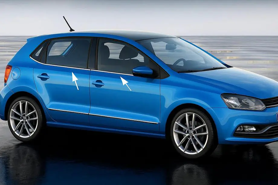 Volkswagen Polo 2010–2017 Rámiky okien HB (6 ks, nerez) Image