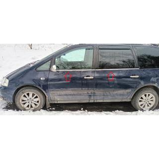 Okenné lišty (4 ks, nerez) Volkswagen Sharan 1995–2010 fotografia 1