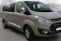 Ford Custom 2013–2022 Chrómové kryty zrkadiel (2 ks, plast) OmsaLine fotografia 3