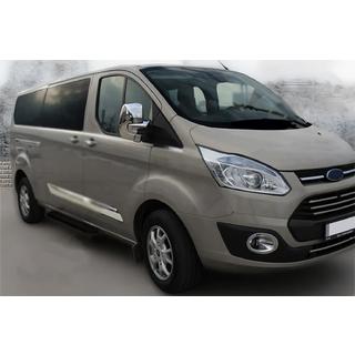Chrómové kryty zrkadiel (2 ks, plast) Ford Custom 2013–2022 fotografia 3