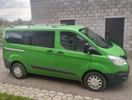 Ford Custom 2013–2022 Chrómové strešné lyžiny Krátka, plastové pätky fotografia 12