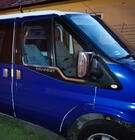 Ford Transit 2000–2014 Kryty kľučiek dverí (nerez) fotografia 4