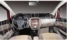 Fiat Punto Grande/EVO 2006–2018 Dekoratívna lišta na palubnú dosku Titán fotografia 5