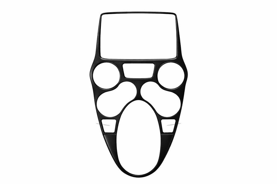 Fiat Panda 2003–2011 Kryty palubnej dosky Hliník Image
