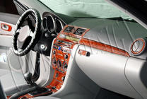 Mazda 3 2003–2009 Kryty palubnej dosky Hliník fotografia 5