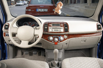 Nissan Micra K12 2003–2010 Kryty palubnej dosky Titán fotografia 1
