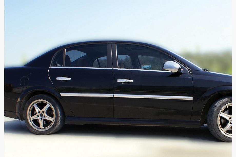 Opel Vectra C 2002–2008 Vonkajšie nerezové lišty okien (4 ks) OmsaLine – talianska nehrdzavejúca oceľ Fotografia 3