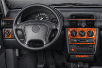 Opel Corsa B 1993–2004 Kryty palubnej dosky Hliník fotografia 1