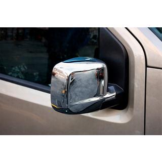 Plné kryty zrkadiel (2 ks, nerez) Peugeot Bipper 2008–2017 fotografia 2