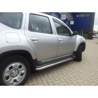 Bočné prahy Premium (2 ks, nerez.) Renault Duster 2008–2017 fotografia 1