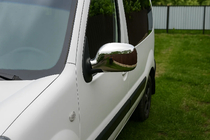 Renault Kangoo 1998–2008 Chrómové kryty zrkadiel (2004-2008, 2 ks) fotografia 3