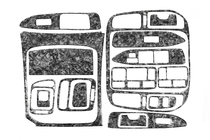Toyota Land Cruiser 100 1998–2007 Kryty palubnej dosky Hliník fotografia 4