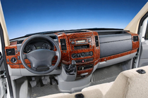 Volkswagen Crafter 2006–2016 Sada dekoračných líšt na palubnú dosku (50 ks) Hliník fotografia 1