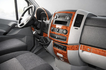 Volkswagen Crafter 2006–2016 Kryty palubnej dosky (19 dielov) Karbon fotografia 1