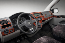 Volkswagen T5 2010–2015 Kryty palubnej dosky Hliník fotografia 1