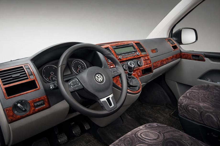 Volkswagen T5 2010–2015 Kryty palubnej dosky Hliník Image
