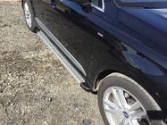 Audi Q7 2015–2026 Bočné nášľapy Maya V2 (2 ks, hliník) fotografia 2