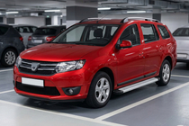 Dacia Logan MCV 2013–2020 Bočné nášľapy Maya V2 (2 ks, hliník) fotografia 1