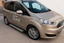 Ford Courier 2014–2023 Bočné nášľapy Maya V2 (2 ks, hliník) fotografia 1