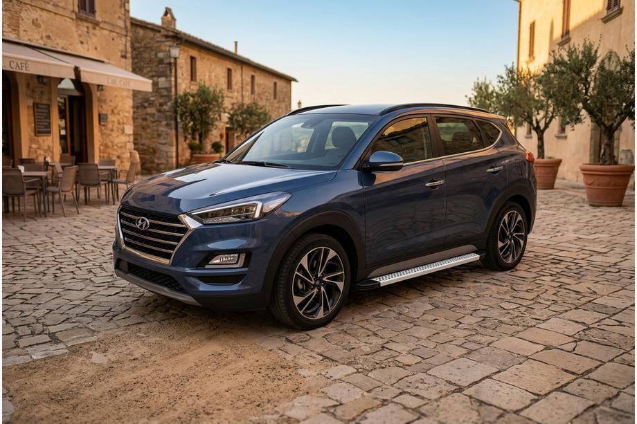 Hyundai Tucson TL 2016–2021 Bočné nášľapy Maya V2 (2 ks, hliník) Image